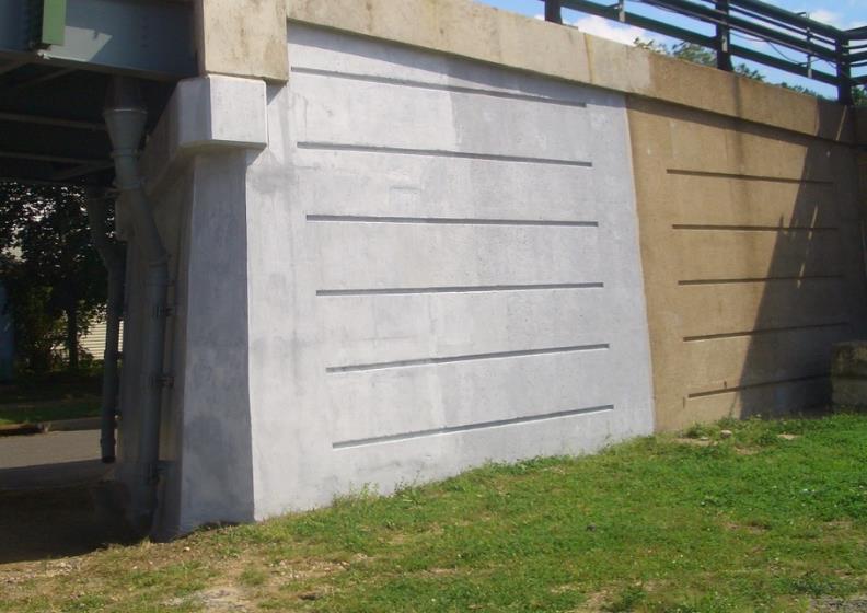 Self-cleaning, salt-resistant anti-corrosion ceramic coating on a New Jersey bridge